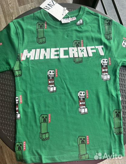 Футболка Zara Minecraft р.116,122,134,140,152,164