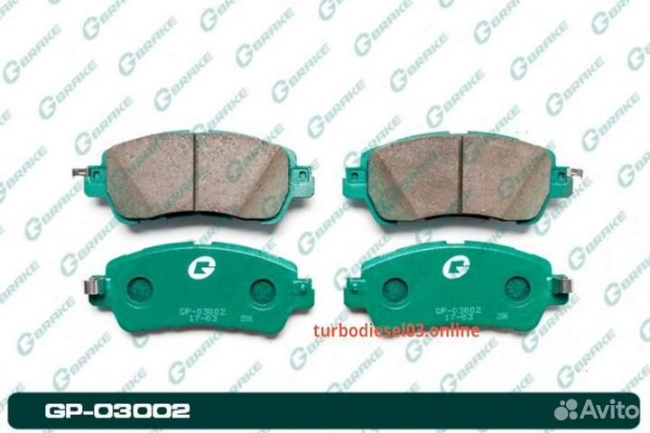 Колодки G-brake GP-03002 GP03002 G-brake