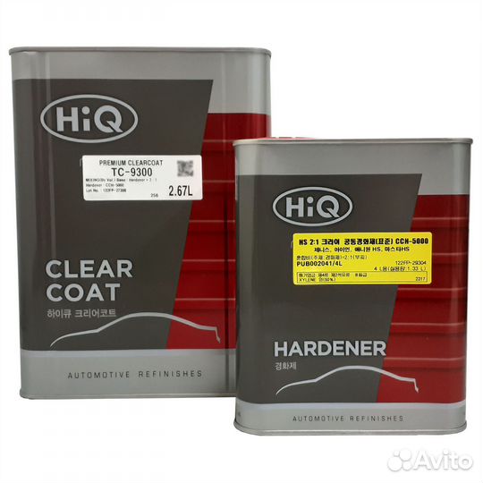 Премиальный лак HiQ TC-9300 2,67л + 1,33л Компл