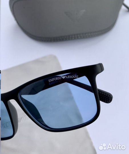 Очки emporio armani синие поляризационные