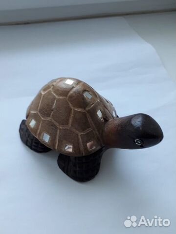 Статуэтка фигурка черепаха из дерева