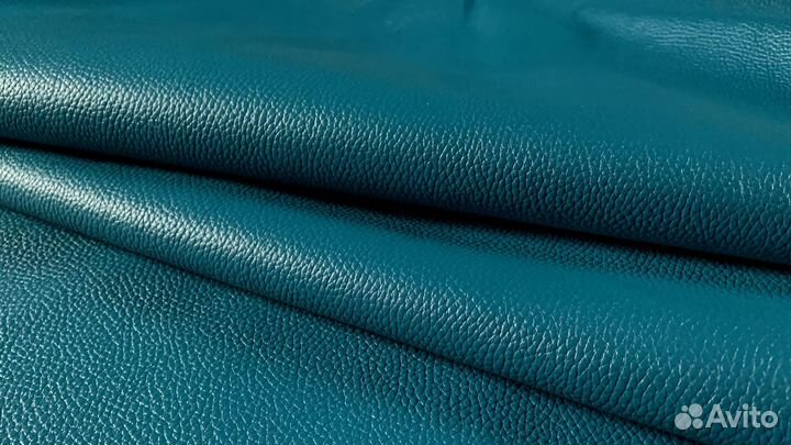 Кожа натуральная галантерейная цвет морская волна