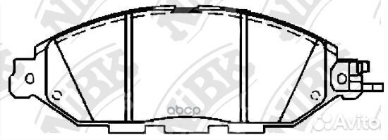 Колодки тормозные дисковые перед PN50001 NiBK