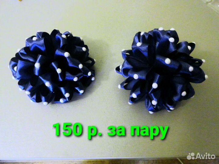 Резинки, заколки ручной работы