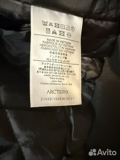 Бомбер arcteryx