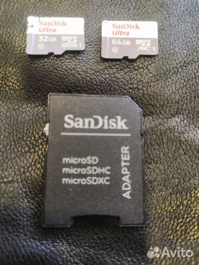 Карты памяти Micro SD SanDisk на 32 Gb и 64 Gb