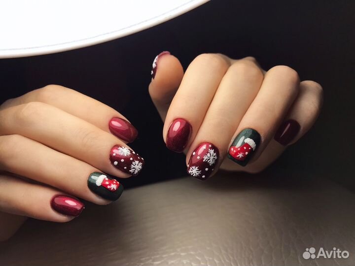 Маникюр, шеллак, наращивание ногтей, акрил Гель