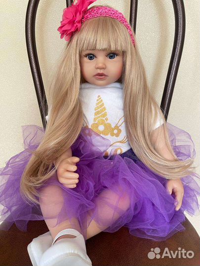 Кукла Реборн большая, 62см