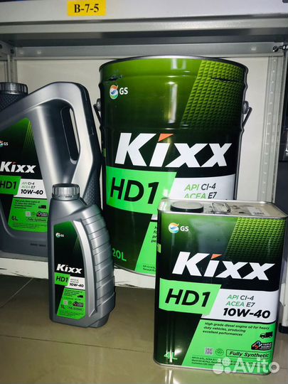 Масло моторное Kixx HD1 10W-40 (CI-4/SL 10W-40)