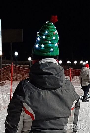 Шапка елка с подсветкой