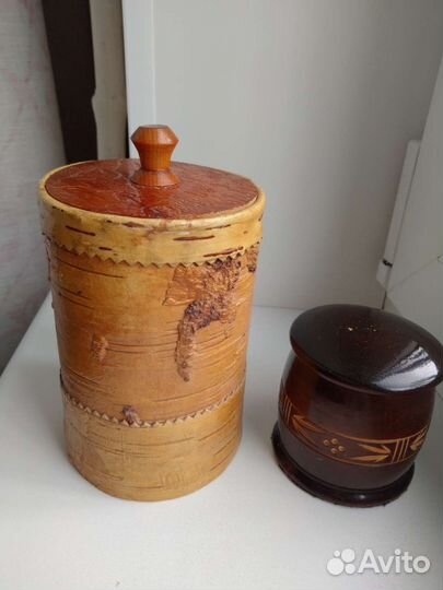 Шкатулка из бересты, шкатулка деревчнная
