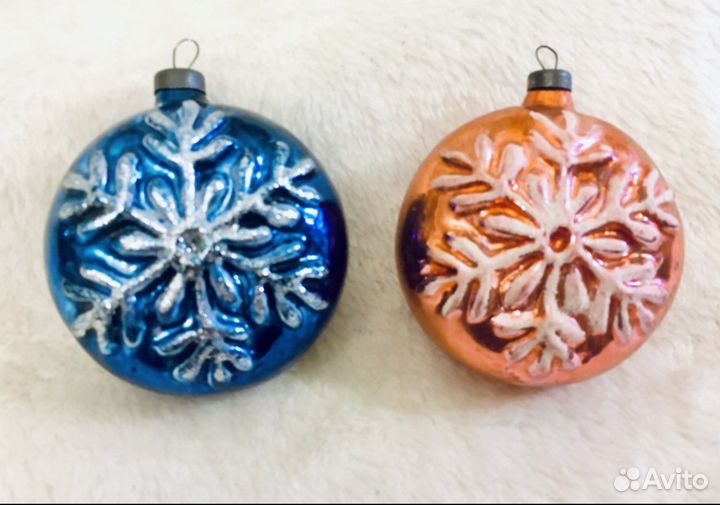 Елочные игрушки СССР и набор елочных игрушек СССР