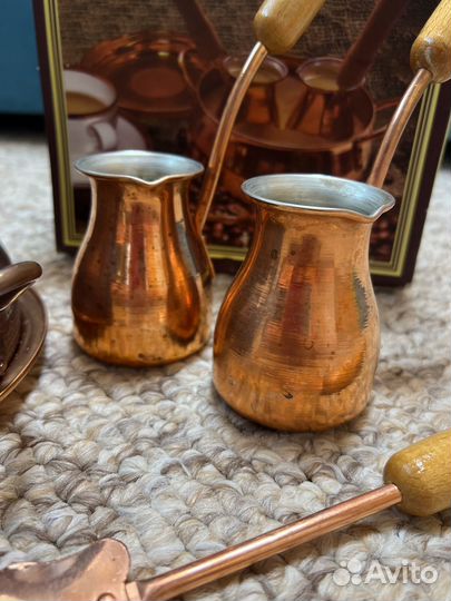 Кофе на песке, турка, поднос, жаровня