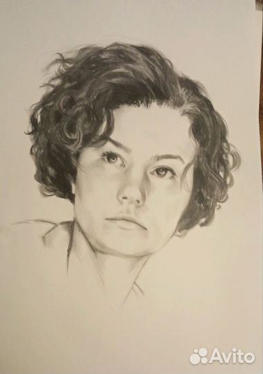 Портрет по фото карандашом на заказ
