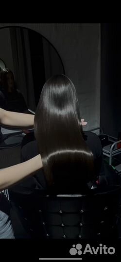 Кератиновое выпрямление волос