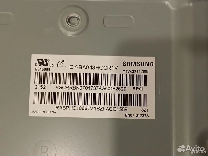 Разбор Samsung UE43AU7100U