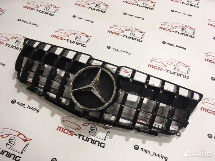 Решетка Mercedes GLK 08-12 GT Black(Chrome Звезда)