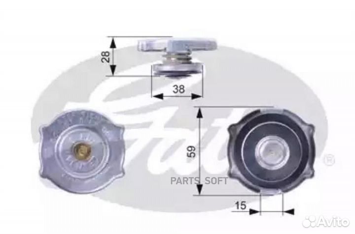 Gates RC135 Крышка радиатора