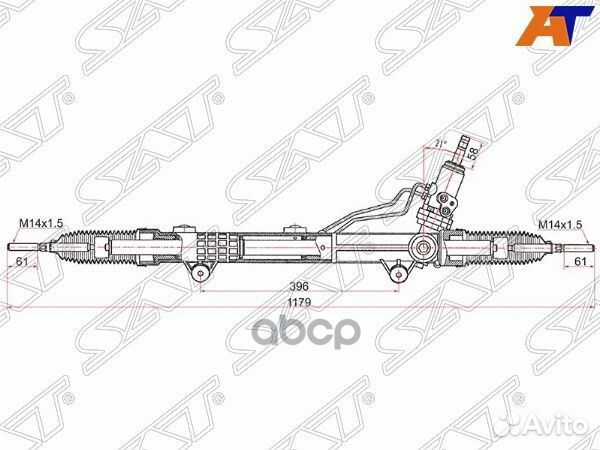 Рейка рулевая mercedes benz ML 05-11 W164 ST-A1