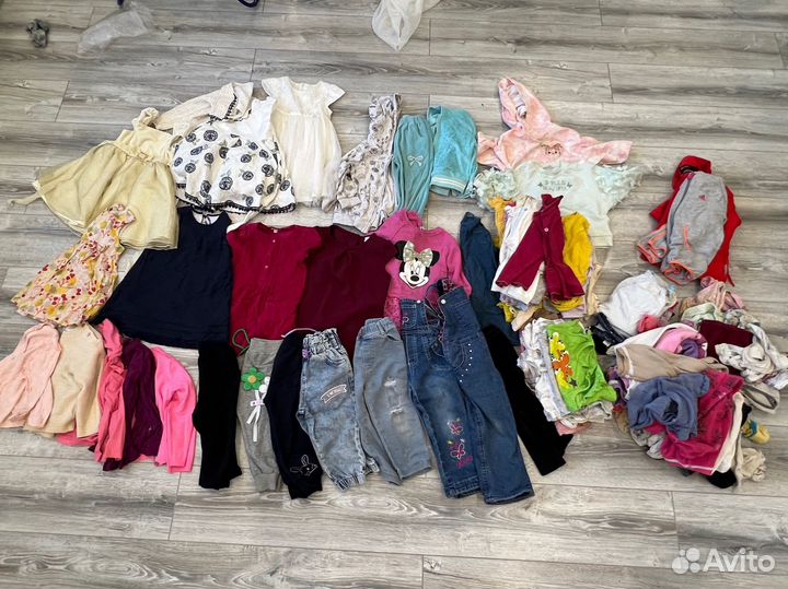 Вещи для девочки пакетом 86-92