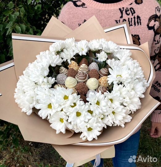 Букет из клубники в шоколаде