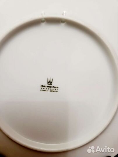 Винтажная баварская фарфоровая тарелка
