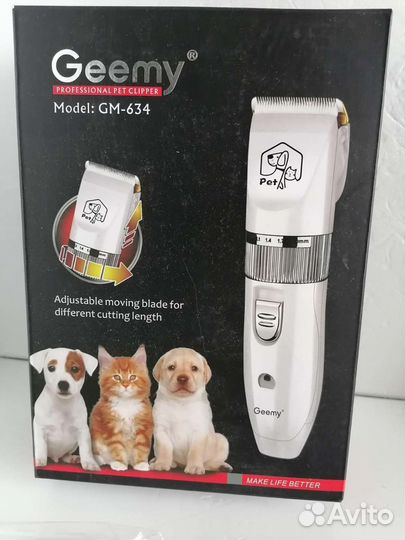 Машинка для стрижки собак новая Geemy GM-634