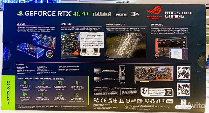 Asus Rog Strix Gaming GeForce RTX 4070Ti Super 16G