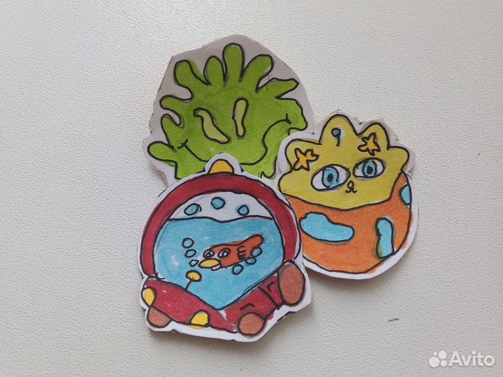 Стикеры в упаковке самодельные