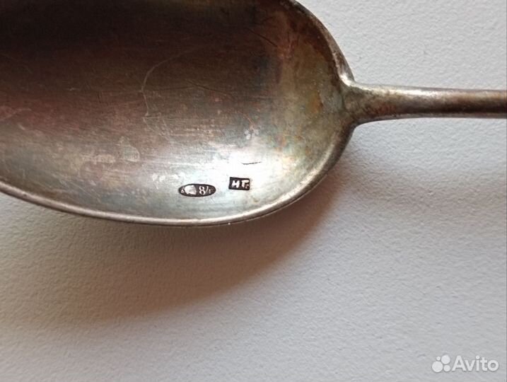 Серебряная чайная ложка 84 проба винтаж 28 грамм