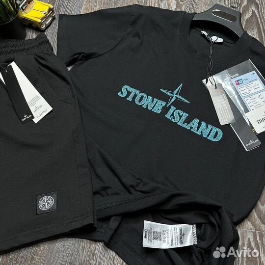 Летний костюм (футболка и шорты) Stone island