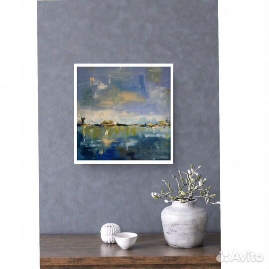 Картина маслом 50х50 абстакция авторская работа