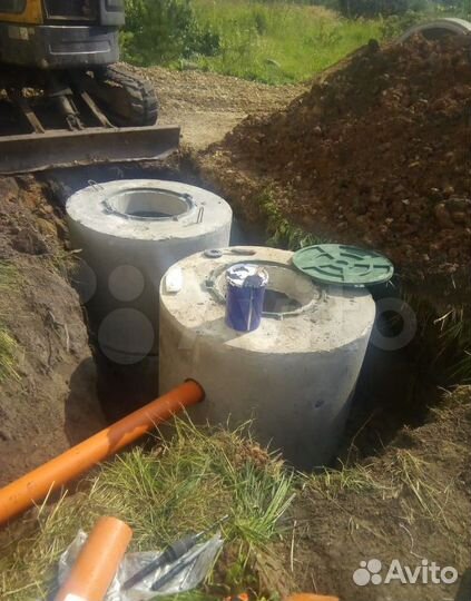 Септик из бетонных колец / Септик под ключ