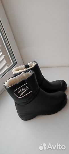Сапоги женские резиновые тёплые