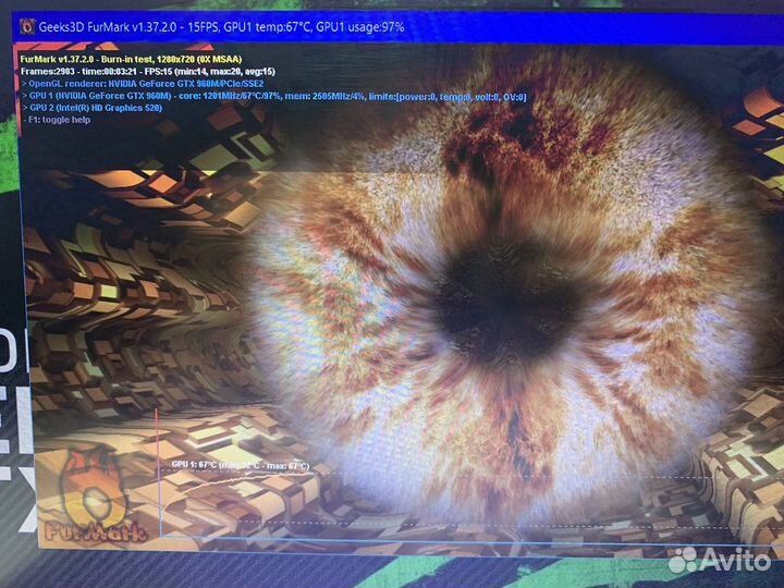 Игровой ноутбук Asus i7/16gb/GTX960m/1480gb