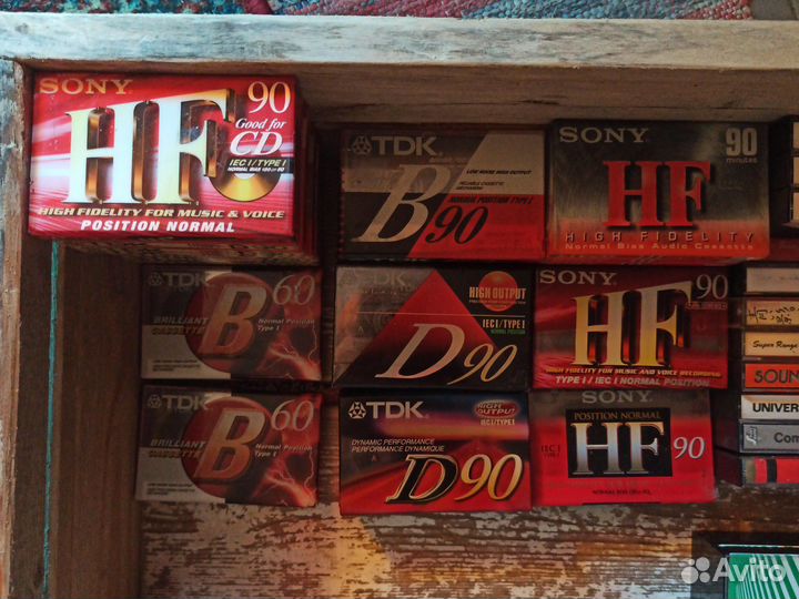 Аудиокассеты новые запечатанные Sony TDK