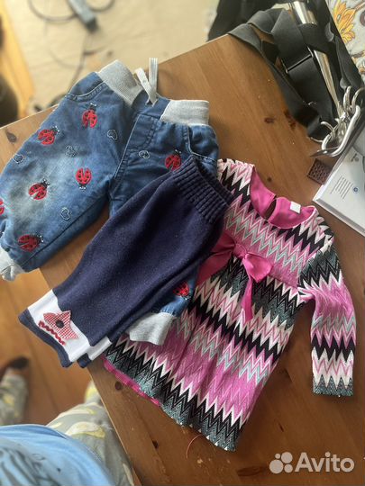 Одежда на девочку 62-74 см пакетом