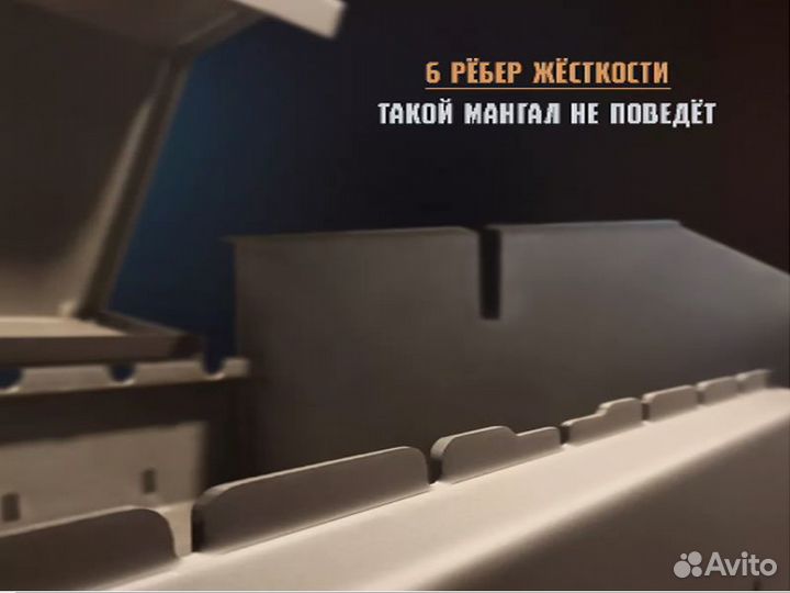 Мангал гриль с крышкой