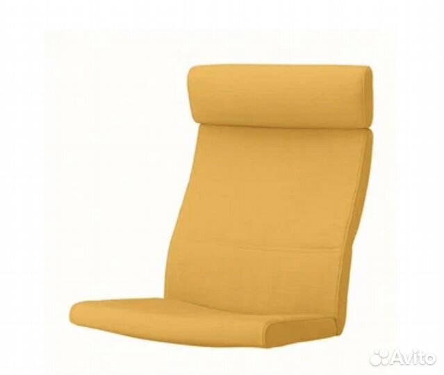 Подушка-сиденье на кресло поэнг икеа желтый