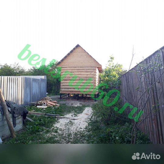 Сруб бани из бревна с доставкой и сборкой