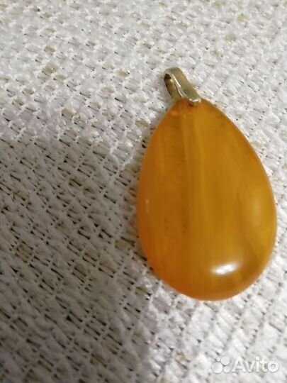 Подвеска натуральный янтарь
