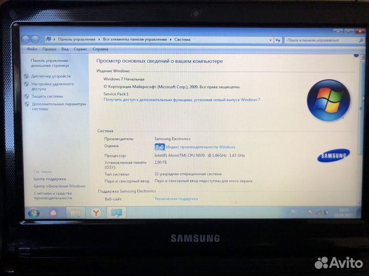 Ноутбук samsung np-nc110