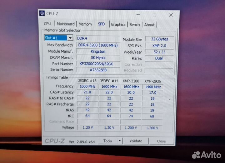 64Gb (32Gb*2) DDR4 3200 Kingston Fury для ноутбука