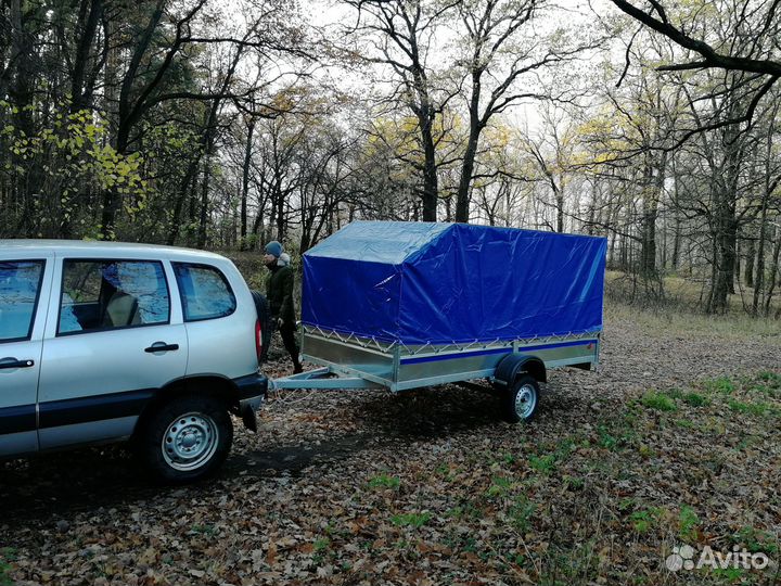 Прицеп к л/а Снегоход-Престиж 3,5*1,57 с тентом