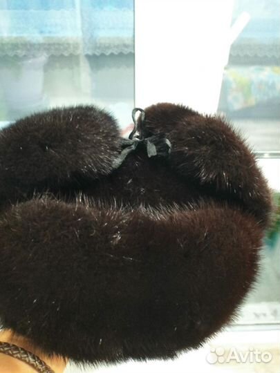 Норковая шапка мужская ушанка