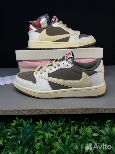 Кроссовки Nike Air Jordan 1 Low Travis Scott mocha