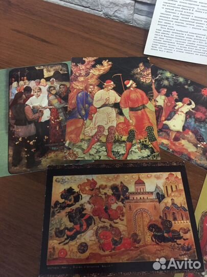 Комплект открыток. Русские художественные лаки