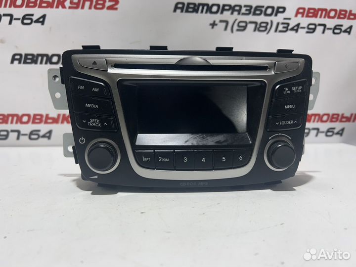 Штатная магнитола hyundai solaris