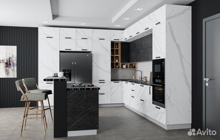 Модульная кухня Ройс Мрамор