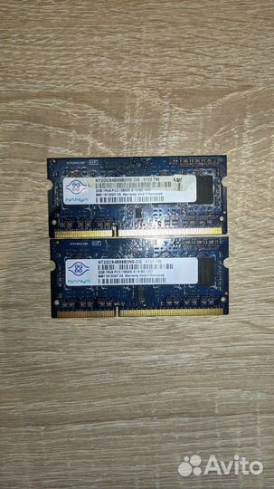Оперативная память SO-dimm Nanya ddr3 2gb